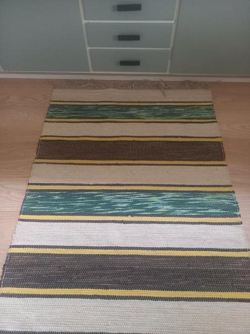Stevig katoenen geweven Zweeds kleed., Huis en Inrichting, Stoffering | Tapijten en Kleden, Gebruikt, 50 tot 100 cm, 200 cm of meer