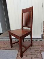 6 x eetkamerstoel hardhout, Huis en Inrichting, Stoelen, Ophalen, Gebruikt