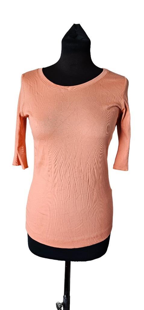 zalm top van marc cain, marccain maat M (6824), Kleding | Dames, T-shirts, Zo goed als nieuw, Maat 38/40 (M), Roze, Zonder mouw
