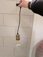 Hanglamp met sierlamp, Ophalen of Verzenden, Zo goed als nieuw, Glas, Minder dan 50 cm