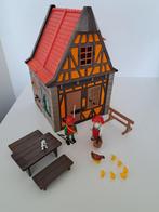 Playmobil custom made vakwerkhuis oranje middeleeuwen ridder, Ophalen of Verzenden