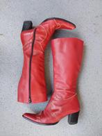 dames laarzen rood leder, Hoge laarzen, Vera Gomma, Ophalen of Verzenden, Zo goed als nieuw