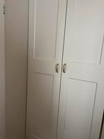 Pax kast 100 x 60 x 236 cm wit met goude grepen, Ophalen, Zo goed als nieuw, 50 tot 75 cm, 200 cm of meer