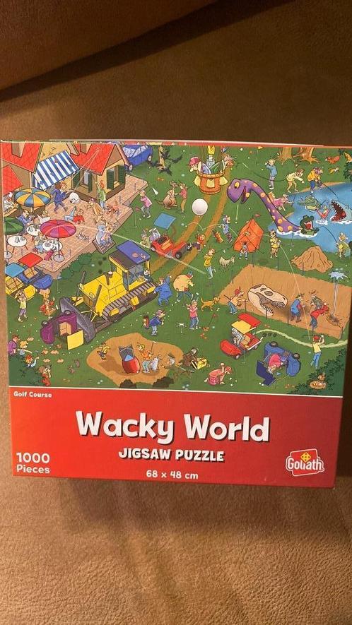 Legpuzzel 1000 stukjes Wacky World Golfbaan, Hobby en Vrije tijd, Denksport en Puzzels, Zo goed als nieuw, Legpuzzel, 500 t/m 1500 stukjes