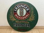 Zeldzaam vintage Erdinger weissbier bord (20x20), Ophalen of Verzenden, Zo goed als nieuw, Reclamebord, Plaat of Schild, Overige merken