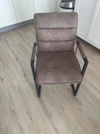 4 eetkamerstoelen, Ophalen, Bruin, Zo goed als nieuw, Metaal