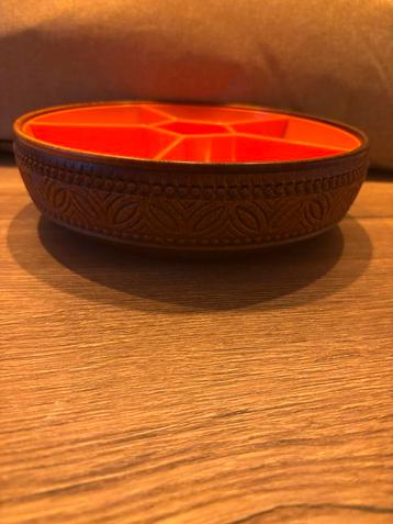 Vintage Emsa Snackschaal - Oranje Bruin - West-Germany beschikbaar voor biedingen