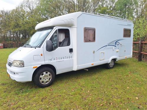 "Fiat T6571 B Dethleffs - 2006 - euro 4 - 2x airco - vastbed, Caravans en Kamperen, Campers, Bedrijf, Half-integraal, tot en met 4