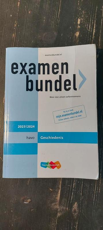 Examenbundel Geschiedenis HAVO 2023/2024 beschikbaar voor biedingen