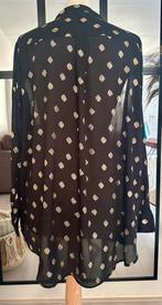 H&M Tuniek Blouse – Zwart met Gouden Dots – Maat L, H&M, Zwart, Maat 42/44 (L), Ophalen of Verzenden