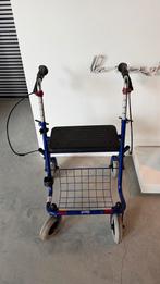 Blauwe Rollator, inklapbaar, Ophalen, Opvouwbaar, Zo goed als nieuw