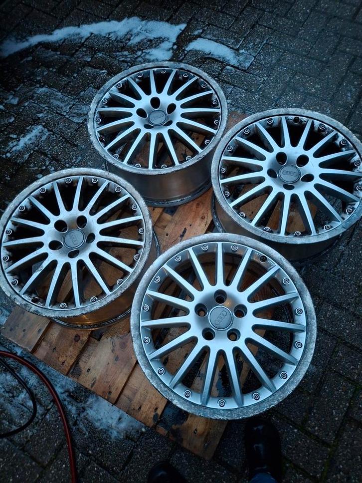 Partij velgen bbs en andere merken, Auto-onderdelen, Banden en Velgen, Velg(en), All Season, 17 inch, 225 mm, Personenwagen, Gebruikt