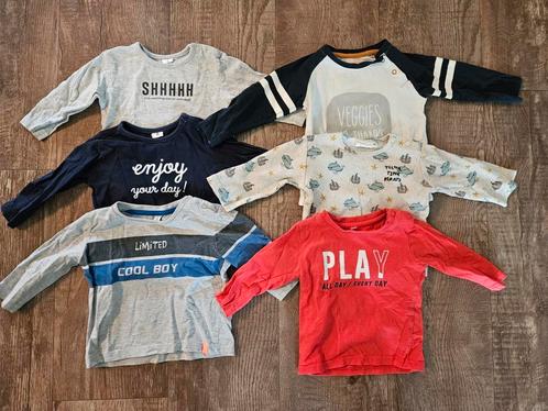 6 lange mouwen shirts - maat 68, Kinderen en Baby's, Babykleding | Maat 68, Gebruikt, Jongetje, Shirtje of Longsleeve, Ophalen of Verzenden