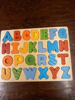 Houten alfabet puzzel, Ophalen of Verzenden, 10 tot 50 stukjes, Zo goed als nieuw