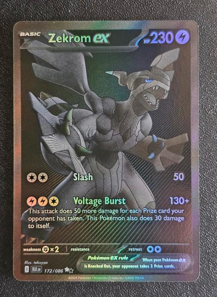 Zekrom 172 BWR Mint, Hobby en Vrije tijd, Verzamelkaartspellen | Pokémon, Zo goed als nieuw, Ophalen of Verzenden