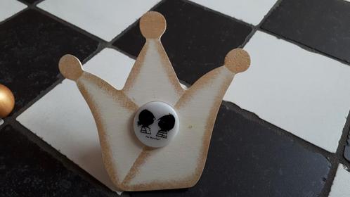 Nachtlampje hout Jip en Janneke kroontje goud/ivoor lamp, Kinderen en Baby's, Kinderkamer | Inrichting en Decoratie, Gebruikt