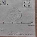 Nederlandse stafkaart 1e Reg. Huzaren, Ophalen of Verzenden, Landmacht, Nederland, Overige typen