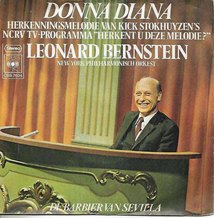 Leonard Bernstein - Donna Diana, Cd's en Dvd's, Vinyl Singles, Gebruikt, Single, Pop, 7 inch, Verzenden