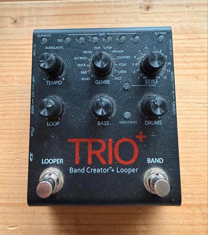 Digitech Trio+ met FS3X switcher voetpedaal, Muziek en Instrumenten, Effecten, Gebruikt, Ophalen of Verzenden