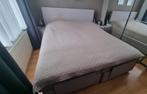 Eastborn Boxspring 180x210, electrisch 1 werkend, Huis en Inrichting, Ophalen, Grijs, 210 cm, Tweepersoons