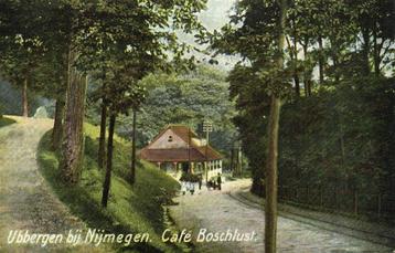 Ubbergen bij Nijmegen. Cafe Boschlust. - 1906 gelopen beschikbaar voor biedingen