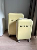Suitsuit kofferset mangocream (55 en 66 cm), Sieraden, Tassen en Uiterlijk, Koffers, Ophalen of Verzenden, Hard kunststof, Slot