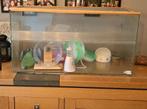 Hamster kooi met diverse accessories, Dieren en Toebehoren, Kooi, Zo goed als nieuw, Hamster, 75 tot 110 cm