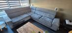 Pronto Valentina Hoekbank - Grijze Alcantara Look, Huis en Inrichting, Banken | Bankstellen, Hoekbank, Ophalen of Verzenden, Zo goed als nieuw