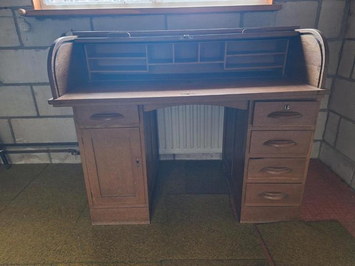 Houten bureau/ secretaire origineel jaren 50 vintage, Antiek en Kunst, Antiek | Kantoor en Zakelijk, Ophalen of Verzenden