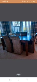 robuust eiken eettafel, Huis en Inrichting, Complete eetkamers, Ophalen, Gebruikt