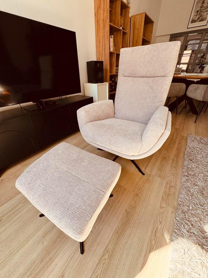 Fauteuil Thomas en Hocker Lokka (Trendhopper), Huis en Inrichting, Stoelen, Zo goed als nieuw, Eén, Ophalen