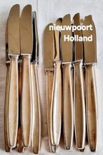 Bestek Nieuwpoort Holland set verzilverde messen, Antiek en Kunst, Antiek | Bestek, Ophalen of Verzenden