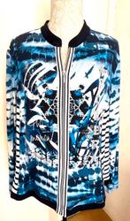 Just White vest maat 48[v], Kleding | Dames, Ophalen of Verzenden, Zo goed als nieuw, Maat 46/48 (XL) of groter, Blauw