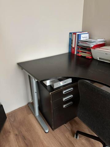 Hoekbureau met ladeblok - afbeelding 2