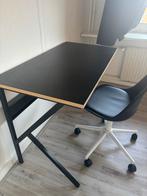 Jysk bureautafel met stoel, Huis en Inrichting, Bureaus, Ophalen of Verzenden, Met wielen, Gebruikt, Bureau