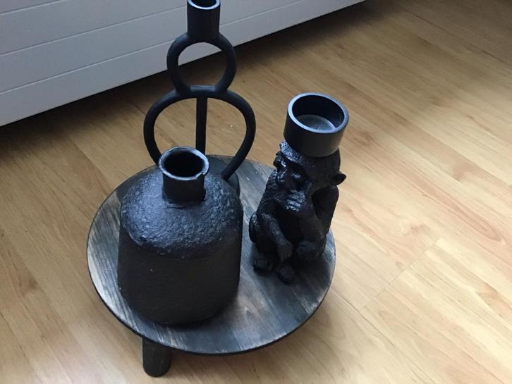 Leuke woonaccessoires, Huis en Inrichting, Woonaccessoires | Kandelaars en Kaarsen, Zo goed als nieuw, Kandelaar, Minder dan 25 cm