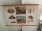 Originele linnen schoolplaat vintage koren Lummels 75 x 55, Ophalen of Verzenden, Overige thema's