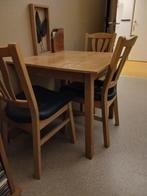 Tafel met stoelen voor kleine kamer (bv in verpleeghuis), Huis en Inrichting, Complete eetkamers, Ophalen, Gebruikt, Minder dan 4 stoelen