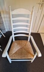 2 "Rokers"stoelen met biezen zitting, Ophalen, Riet of Rotan, Gebruikt, Twee