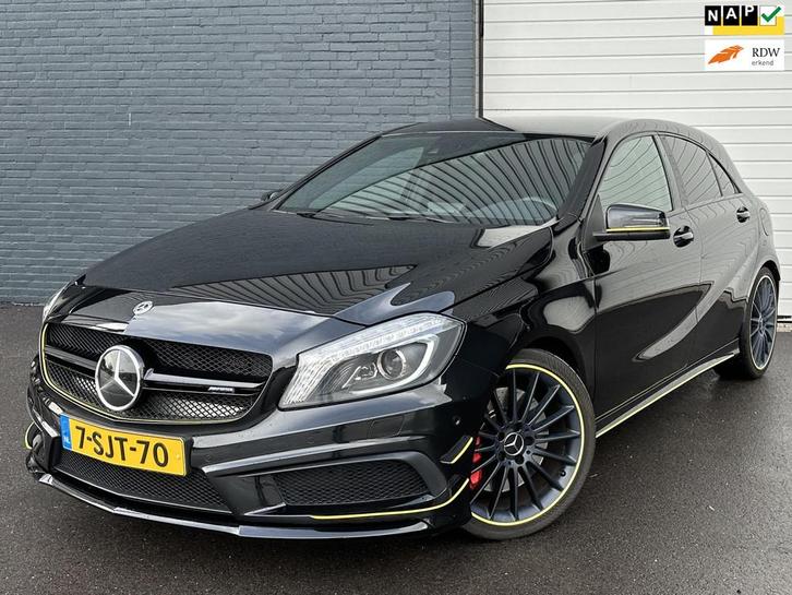 Mercedes-Benz A-klasse AMG 45 4MATIC VOLO-H/NAP/SPORTUITLAAT, Auto's, Mercedes-Benz, Bedrijf, Te koop, A-Klasse, 4x4, ABS, Airbags
