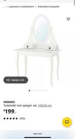 Hemnes kaptafel toilettafel makeuptafel, Ophalen, Zo goed als nieuw, 50 tot 100 cm, Minder dan 100 cm