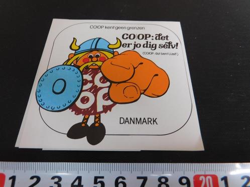 sticker Supermarkt CO OP Danmark, Verzamelen, Stickers, Zo goed als nieuw, Bedrijf of Vereniging, Ophalen
