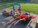 Hot wheels garage, onderdelen en auto’s, Kinderen en Baby's, Speelgoed | Speelgoedvoertuigen, Ophalen, Gebruikt
