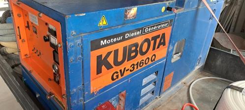 Diesel Aggregaat kubota 16kvh 12,5kw., Doe-het-zelf en Verbouw, Aggregaten, Gebruikt, Dieselolie, 10 tot 30 kVA, Elektrisch startend