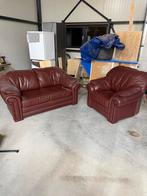 Donker rode banken, Huis en Inrichting, Ophalen, Zo goed als nieuw
