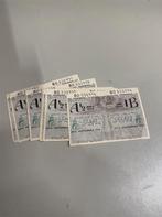 benzine bonnen - Vintage Motor Fuel Ration petrol coupons X1, Ophalen of Verzenden