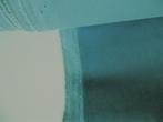 Zacht groenblauwe velours meubelstof; 5,2 meter NU 200€, 200 cm of meer, Nieuw, Blauw, Polyester