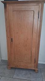 Oud antiek grenen "meiden"kast, Ophalen of Verzenden, Gebruikt, 70 tot 120 cm, 170 cm of meer