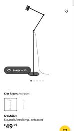 IKEA NYMÅNE Vloerlamp - Antraciet, Huis en Inrichting, Lampen | Vloerlampen, Ophalen of Verzenden, Zo goed als nieuw, Metaal, 150 tot 200 cm