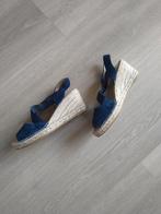 Espadrille met sleehak * donkerblauw * 39 * zgan, Kleding | Dames, Schoenen, Blauw, Ophalen of Verzenden, Zo goed als nieuw, Espadrilles of Moccasins